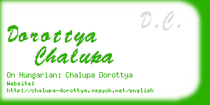 dorottya chalupa business card